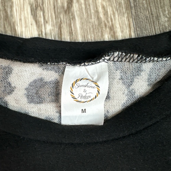 Sunshine and Rodeos, Womens Long Sleeve, Medium, Leopard - Picture 2 of 5